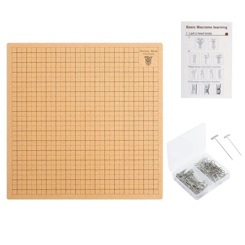 Double Sided Board Kit Handy Project Reversible Board Reusable Braiding Mat Weaving Board Lightweight Crafting Mat