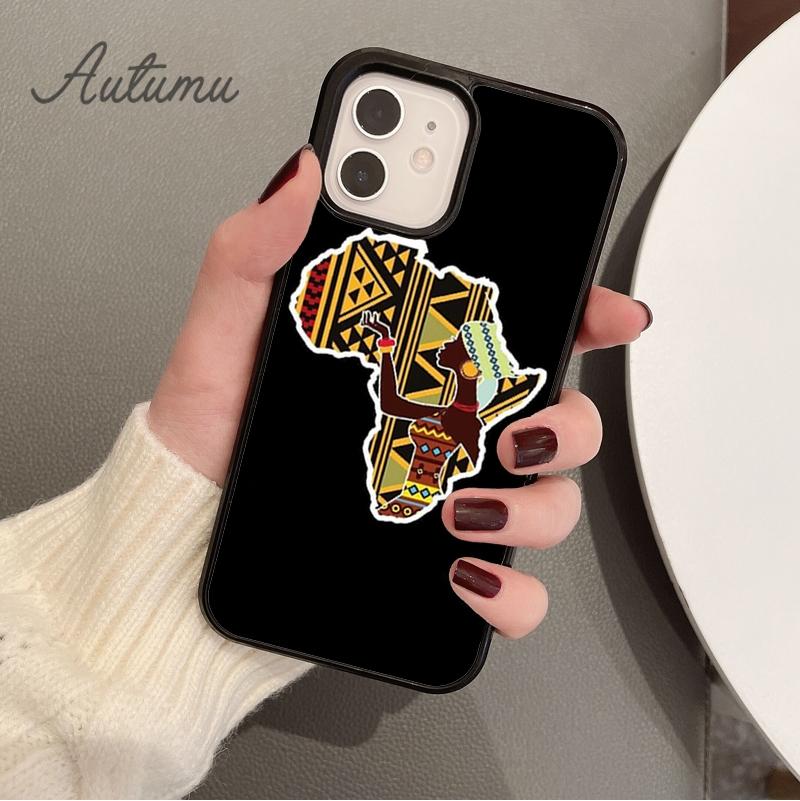 ЧЕХОЛ ДЛЯ ТЕЛЕФОНА КАРТА АФРИКИ для iPhone 11 12 13 14 Pro Max mini X XR XS SE 2020 5s 6 6S 7 8 Plus Samsung Galaxy S21 S22 plus накладка