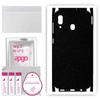 apgo Protective Skin Sticker for the Back+sides Compatible with Samsung Galaxy A20, Full Wrap Film, Foil, Vinyl - Pattern Matte Black