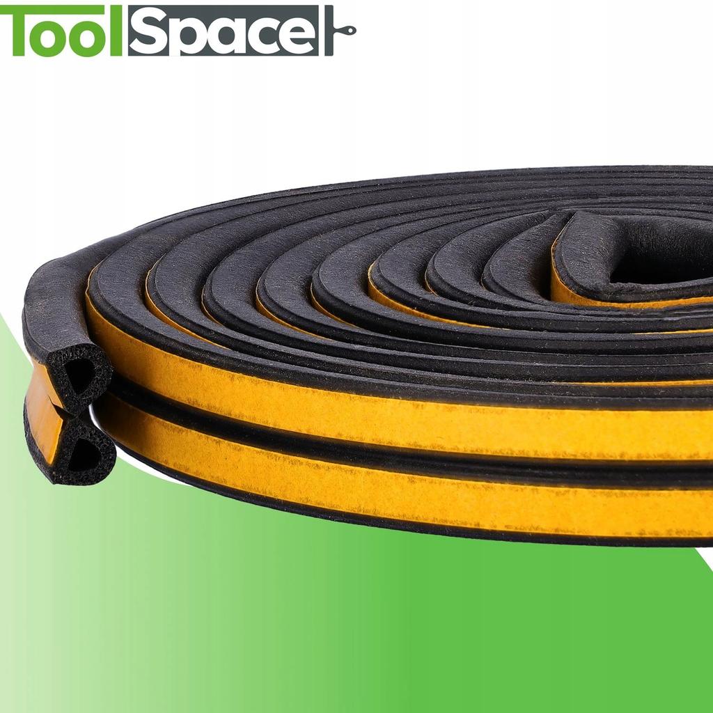 Uszczelka Garażowa D 14X12 Czarna 1Mb (2X0,5M)