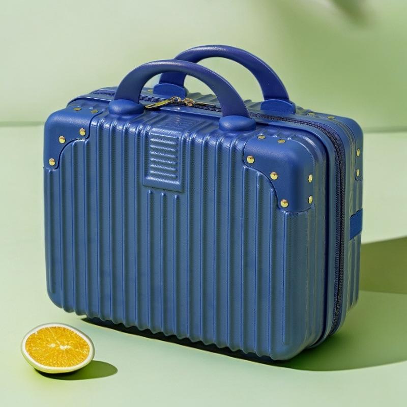 Customized 14-Inch Mini Makeup Case with Combination Lock – Portable Travel Handbag