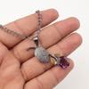 Natural Amethyst Pendant 925 Stamped Silver Handmade Jewelry Thanksgiving Gift PP-55-5