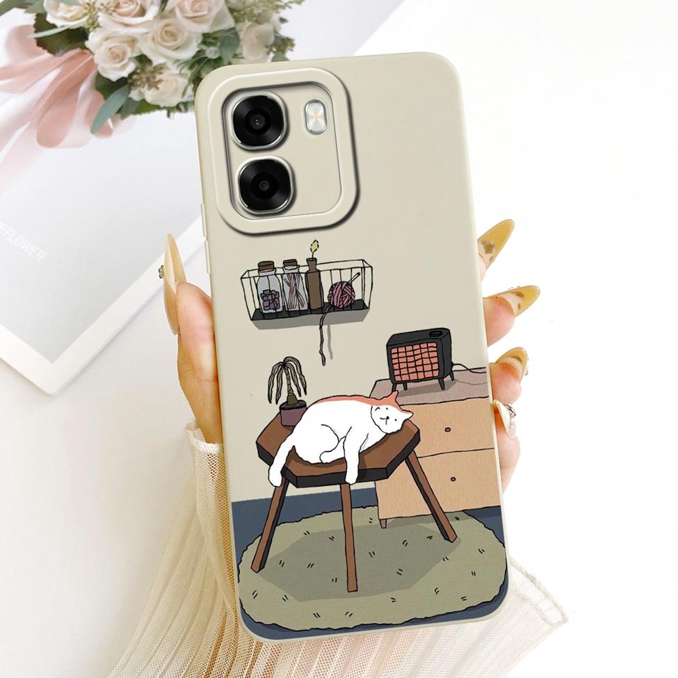 Чехол для телефона Oppo A6x 4G CPH2819 5G CPH2783 Чехол для Oppo A6x Милый Кавайный Роскошный Модный Цветы Крутой Расписной Силиконовый Корпус