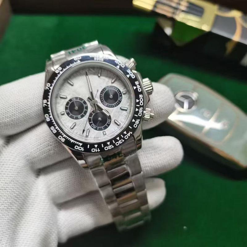 Мужские автоматические часы Rolex Victoria Beckham Panda Daytona Ледяно-голубые