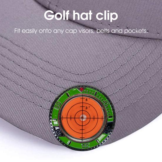 Железный маркер для мяча для гольфа с высокой точностью, портативный паттинг-грин-ридер, зажим для маркера для гольфа, профессиональное оборудование для обучения зеленому чтению, гольф