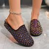 Fashion Aphixta Diamond Dec Women's Crystal Slippers Platform Shoes with Thick Heel Summer Slides Bling Casual Size 43 Ladies Shoes