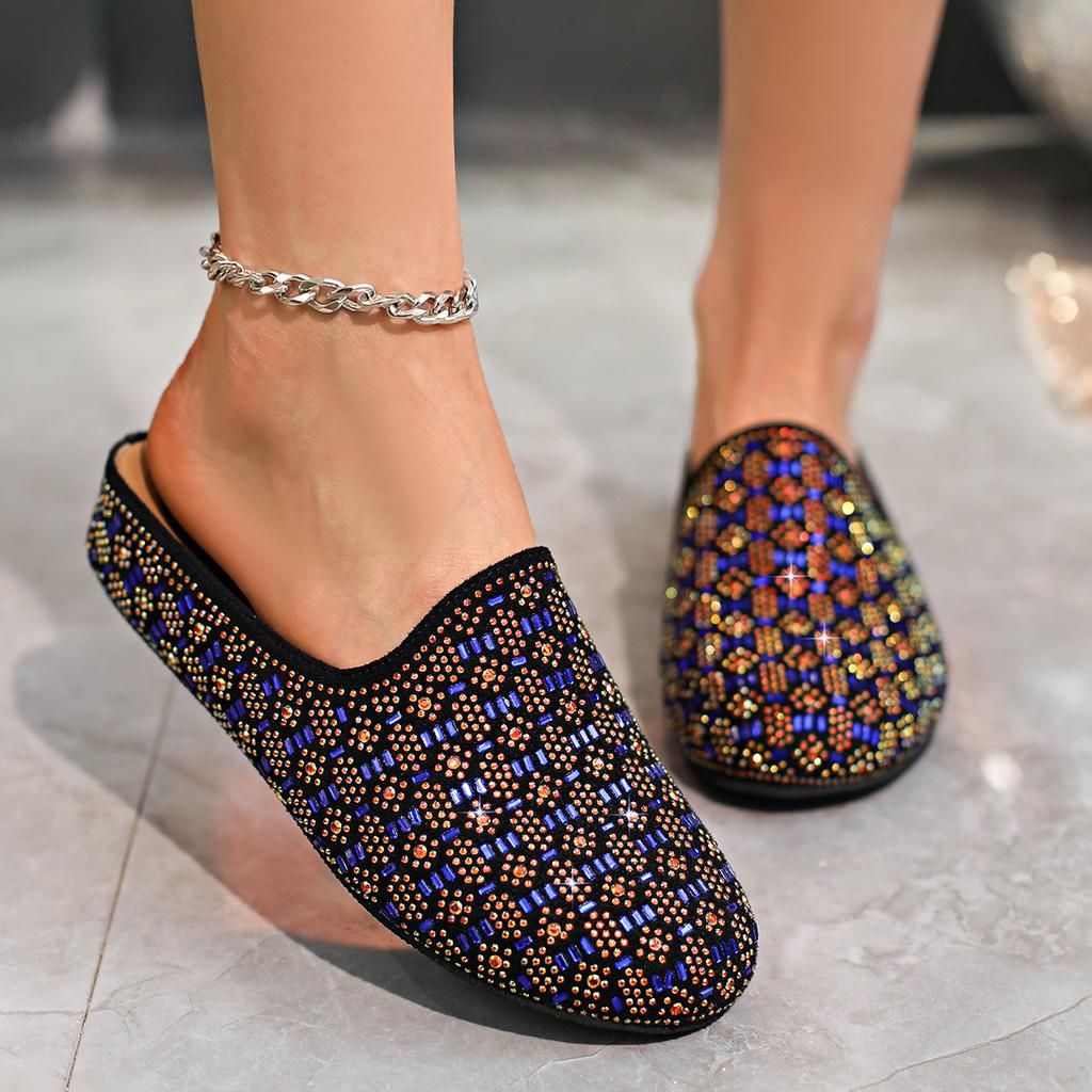 Fashion Aphixta Diamond Dec Women's Crystal Slippers Platform Shoes with Thick Heel Summer Slides Bling Casual Size 43 Ladies Shoes