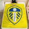 Логотип Leeds United, Фланелевое одеяло с узором, Высокое качество, Удобное для всех сезонов, Декор для дома, Тепло и уют, Идеально для подарков.
