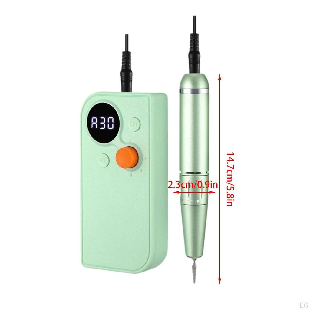 Electric Nail Drill Machine Manicure Pedicure Tool, Professional LCD Display with Bits