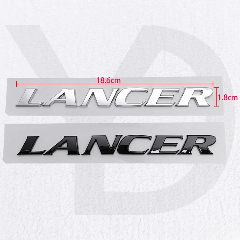 for Mitsubishi Lancer ABS Plastic Car Rear Trunk Emblem 3D Nameplate Badge Side Modified Deocration Styling Accessories