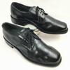 70s Vintage GESKA German Service Shoes Plain Toe Black Size 42 / 26.5-27.0cm Men's(USED)