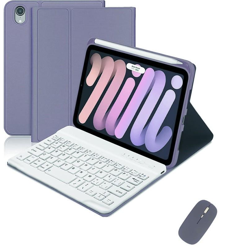 Detachable Wireless Bluetooth Keyboard Case With Stylus Slot IPad Mini 7 8.3 Inch TPU Protective Cover