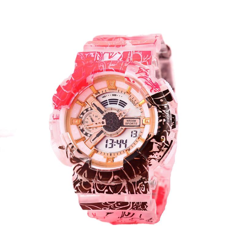 CE40 Повседневные и модные мужские часы, водонепроницаемые, с большим циферблатом, электронные часы с ночной подсветкой, крутые часы в подарок для мужчины