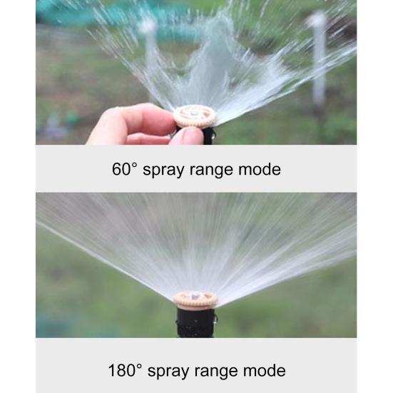 Lawn Sprinkler with Spike Base Ground Insert Water Sprinkler Adjustable Garden Sprinkler for Yard Patio Lawn Grass Irrigation