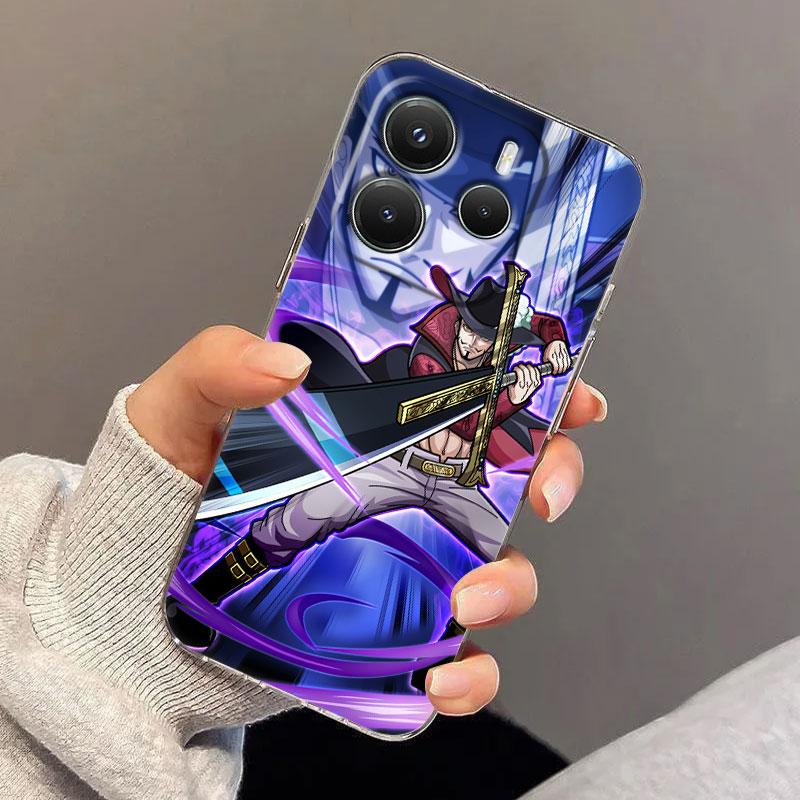Mihawk Zoro Anime One Pieces Case For Xiaomi Redmi Note 15 14 13 12 11 10 Pro Plus 5G Cover For Redmi 15C 15 14C 13C Phone Cases