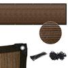 Экран для забора 120 г/м² Сетчатая затеняющая сетка-чехол с 50 кабельными стяжками и веревкой 10 м 3,28×19,68 фута Эффективные затеняющие панели для забора