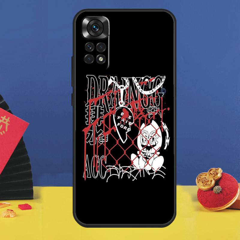 Чехол для телефона Drain Gang для Xiaomi Redmi Note 11 Pro Note 10 Pro 12 8 9 Pro 9S 10S 11S 12C 9C 10C Funda