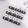 12Pcs Rubber Lined Wiring Hose Pipe Clamp Metal R Clips Camper Hydraulic 3/16" Brake Gas Line Pipe Fixing Clamp Cramp