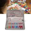 Circular Knitting Needle Set 3 To 8mm Interchangeable Assorted Colors Circular Needle Set with Storage Bag for Craft