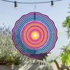 10 Inch Hanging Wind Spinner with Circular Design 360 Degree Rotating Hook for Balcony Lawn Garden Decor Creative Gift Idea