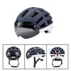 New Magnetic Goggles with Light Helmet General Road Bicycle Riding Helmet Integrated Molding