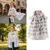 Soft Dog Print Scarf Polyester Puppy Shawl Wrap Creative Gift Animal Scarf