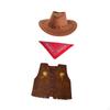 Kids Cowboy Costume Set Fashion Dress Up for Halloween Cosplay Stage Performance