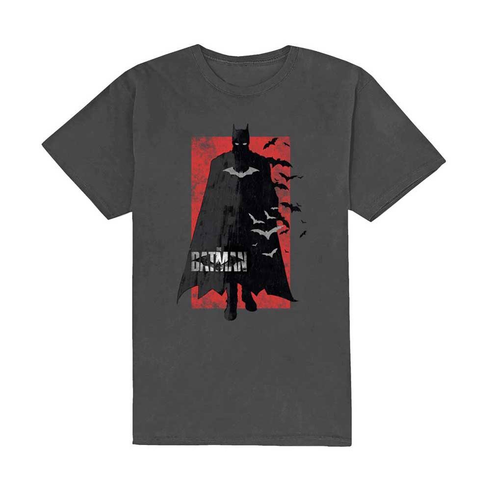 Мужская футболка Batman The Batman с потертым логотипом, приталенная, XX-Large, угольный