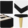 Bed Frame Black 80 x 200 cm Polyester