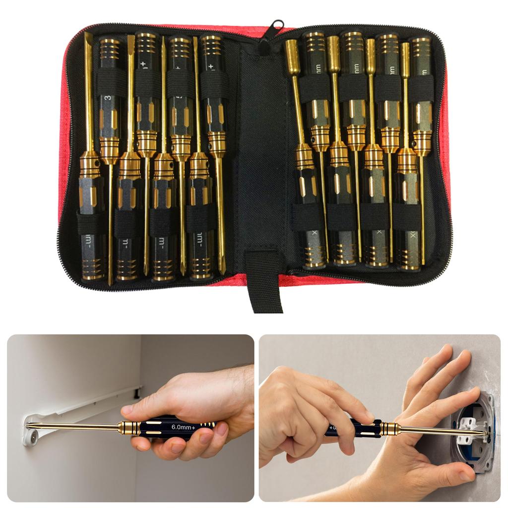 4Pcs Hex Screw Driver Set Titanium Hexagon Screwdriver Wrench Tool Kit For Car Helicopter Fpv Drones Screw Driver Set