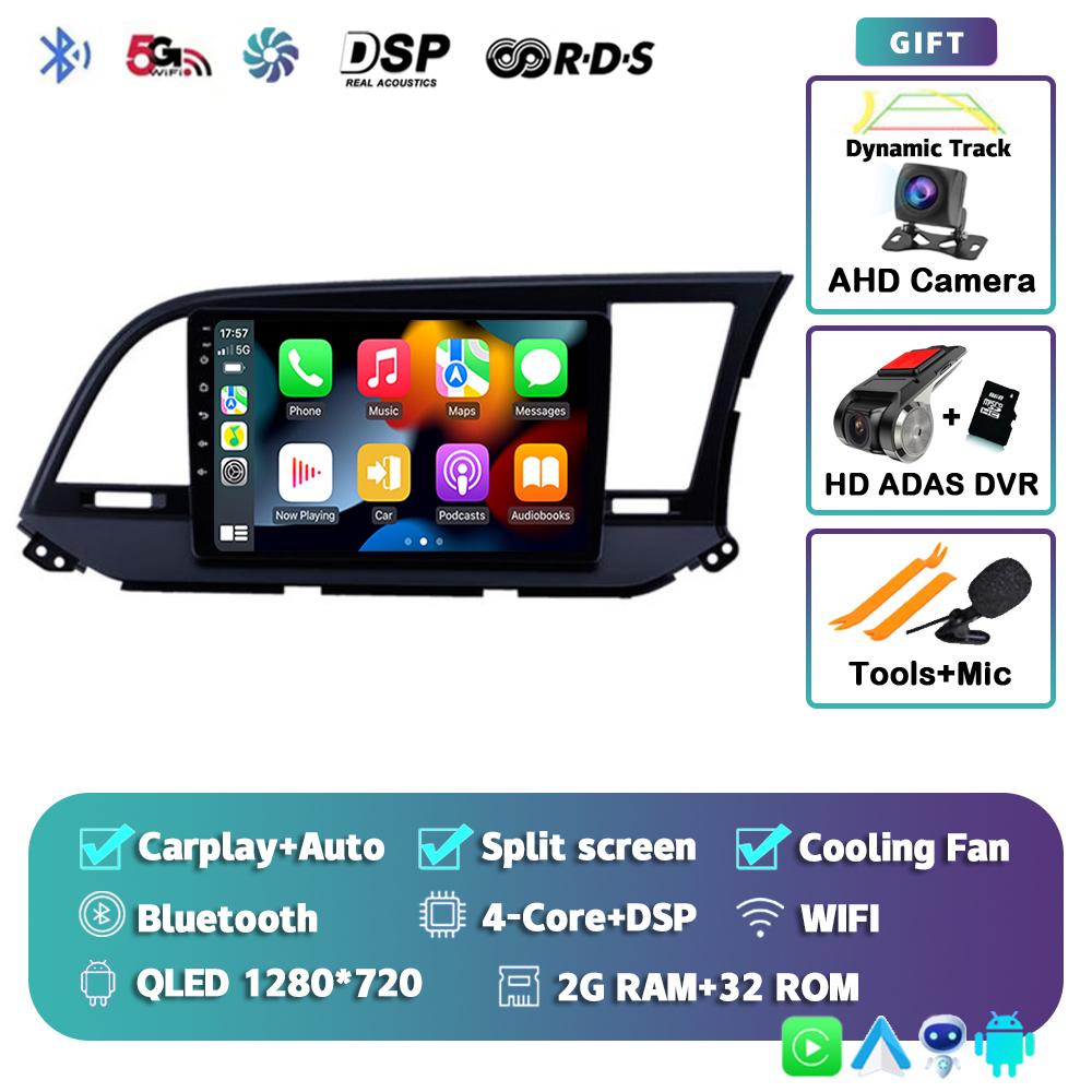 Android 14 Carplay Car Radio For Hyundai Elantra 6 2015 2016 2017 2018 GPS Navigaion Multimidia Video Player Stereo Head Unit 4G