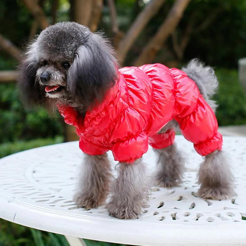 Зимняя теплая одежда для собак для маленьких собак, непромокаемый утолщенный комбинезон для собак, пуховик для собак, одежда для чихуахуа йорков