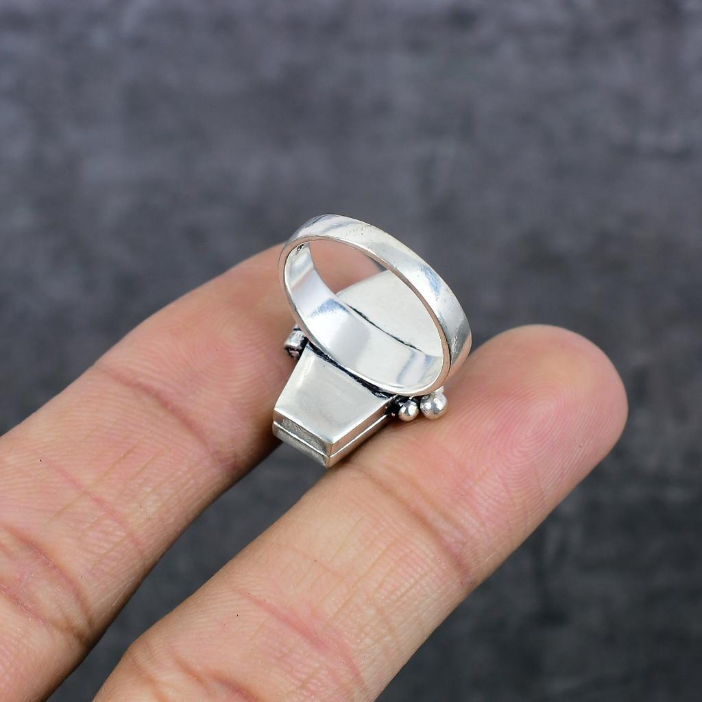 Кольцо-ядовитый гвоздь из стерлингового серебра ручной работы в виде гроба, размер 8 U7p65