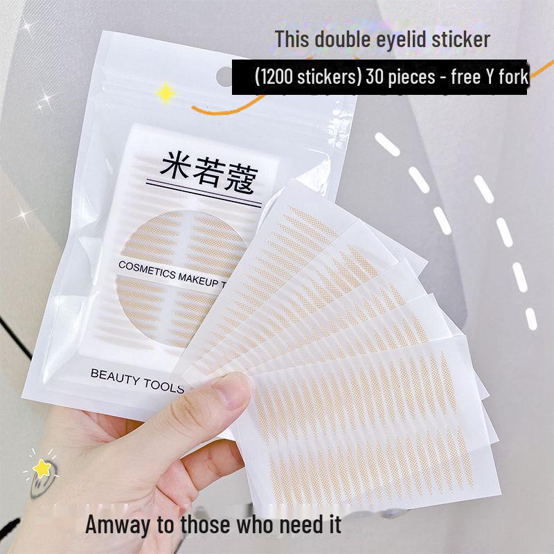 Невидимые двойные наклейки для век Miruokou для естественного, бесследного вида на одинарных или опухших веках - универсальное решение для красоты