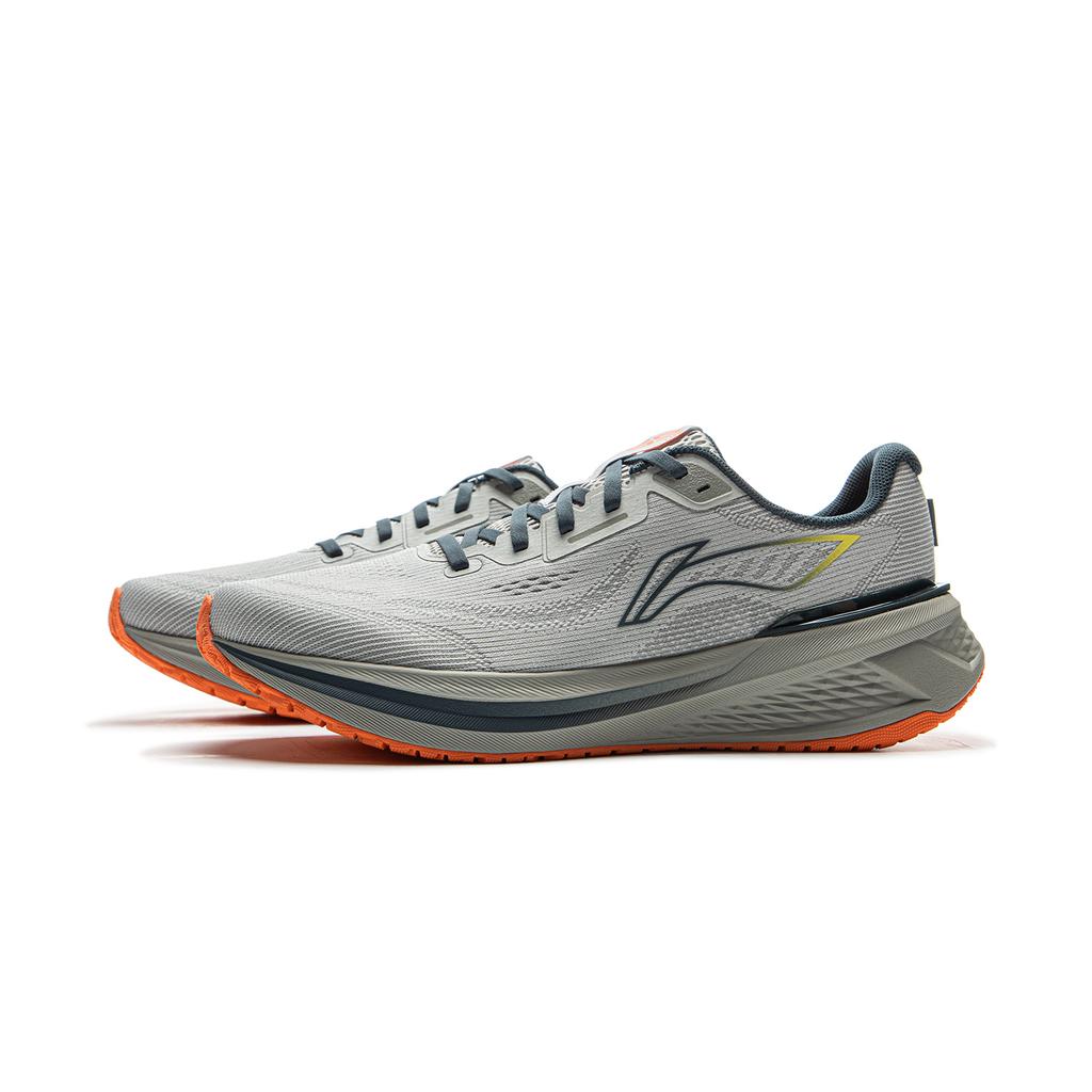 Li Ning My Leap 3.0 Амортизирующие износостойкие дышащие низкие повседневные тренировочные беговые кроссовки мужские Водяная капля Серый ARSV023-8