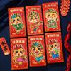 6Pcs Embossed Dragon Year Hongbao Profit Is Sealed Red Envelope Three-Dimensional  Chinese New Year