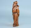 Chinese Antique Boxwood Carving Exquisite Li Bai Figure Statue Collection Decor