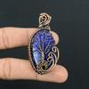 Tree Of Life Lapis Lazuli Gemstone Pure Copper Wire Wrap Handmade Unique Jewelry Pendant