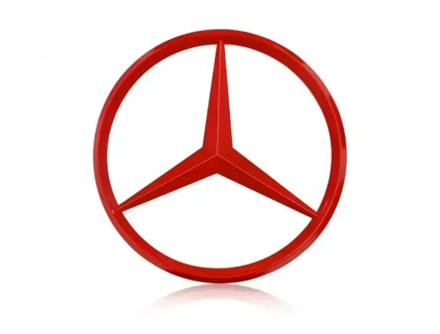 MEA4 70mm Car Badge Sticker Engine Emblem Decoration Decal for Mercedes Benz AMG A B C D M S R G Class W108 W124 W212 W176 W168 W202