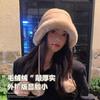 Plush Hat Bucket Hat Winter Basin Hat New Windproof Mongolia Thickened Warm Lei Feng Winter Ear Protection Fluffy