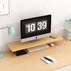 80cm Natural Wood Desktop Monitor Riser Stand with Acrylic Legs