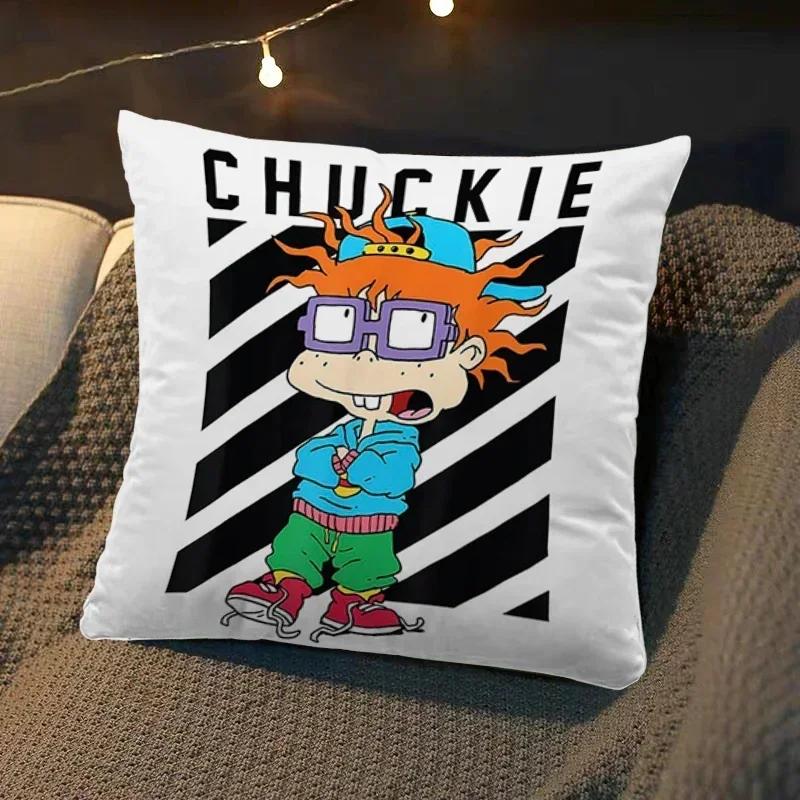 Наволочки с мультяшным рисунком «Rugrats», квадратные наволочки для подушек, роскошные наволочки для диванов и кроватей, декор для комнаты, дакимакура, свадебный подарок.
