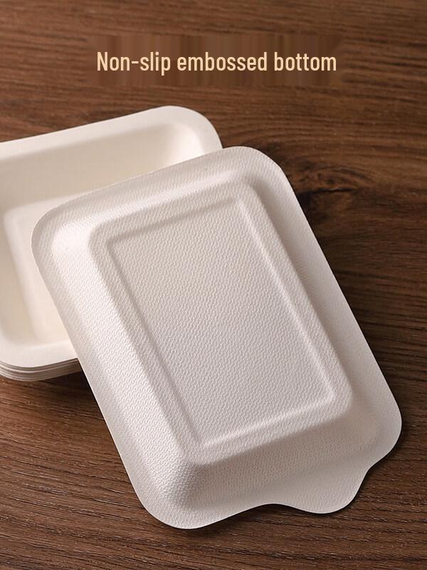 ZISIZ Disposable Rectangular Paper Dessert Plates