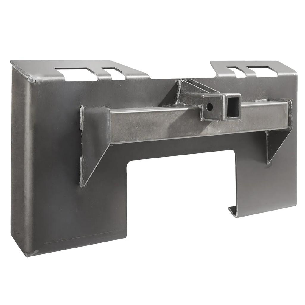 VEVOR 1/4" Skid Steer Attachment Plate, Skid Steer Mount Plate with 2.28" Hitch Receiver, Quick Attachment Loader Plate