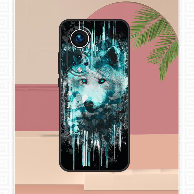Wolf Howls Art Case For Honor Magic 7 Lite 5 6 8 Pro Honor 400 200 X9c X9b X9a X8b X8a X8c 50 70 90 Cover