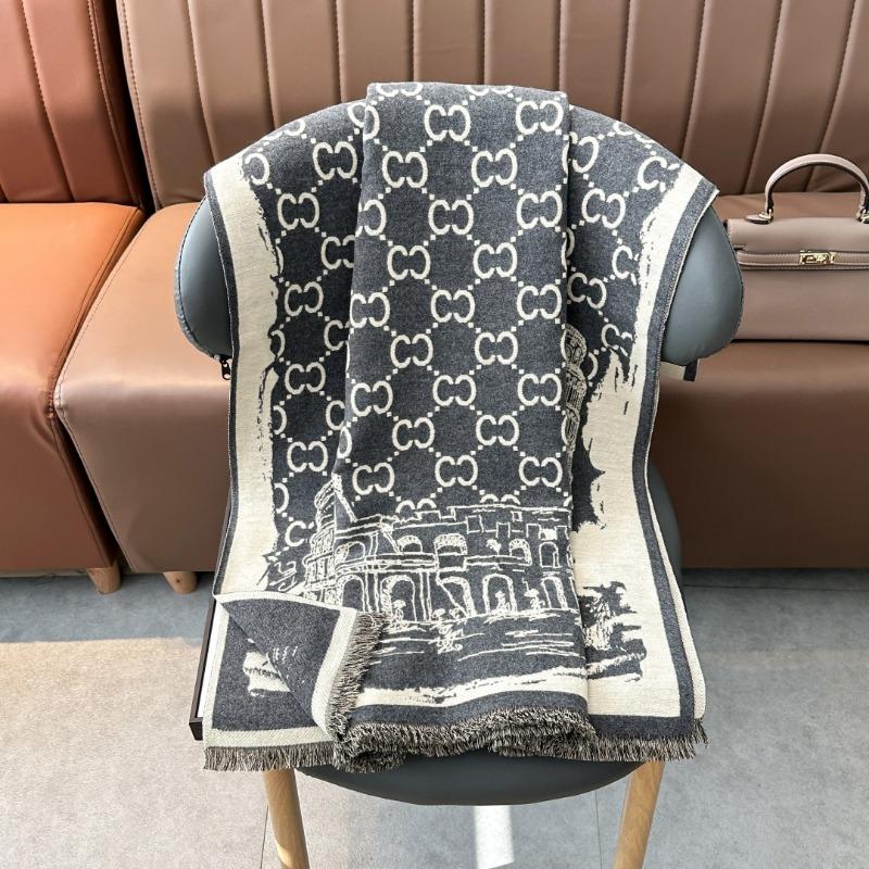 New Imitation Cashmere Scarf Women's Style Letter Pattern Warm Outer Multi-purpose Shawl