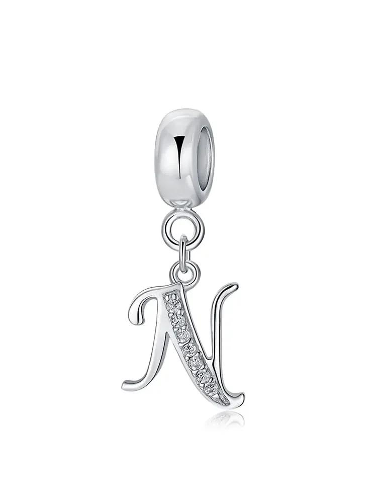 Медь Модные 26 Букв Шарм-Бусина для Женщин Подходят для Браслетов DIY Изготовление Юбилейный Подарок Изысканные Женские Украшения