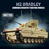 1862 детали WW2 Военный Армия США Боевая машина пехоты M2 Bradley Строительные блоки Тяжелые гусеничные бронемашины Кирпичики Игрушки Подарки для детей