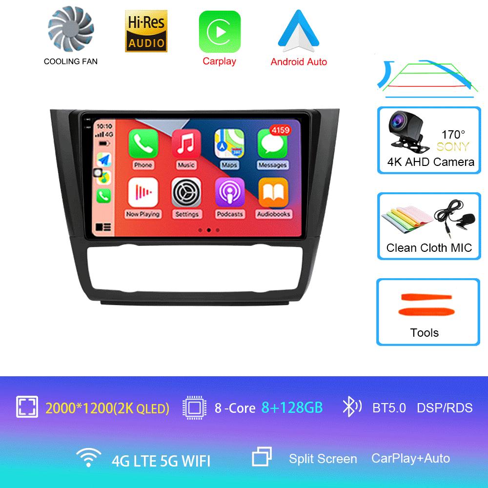 Car Radio Android 14 For BMW 1 Series E81 E82 E87 E88 2004 - 2012 Carplay Multimedia Video Player Serero Auto No 2Din DVD