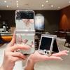 Прозрачный чехол с узором бабочки для Samsung Galaxy Z Flip 7 FE 6 5 4 5G, прозрачная твердая поликарбонатная складная крышка для Samsung Z Flip7 Flip6